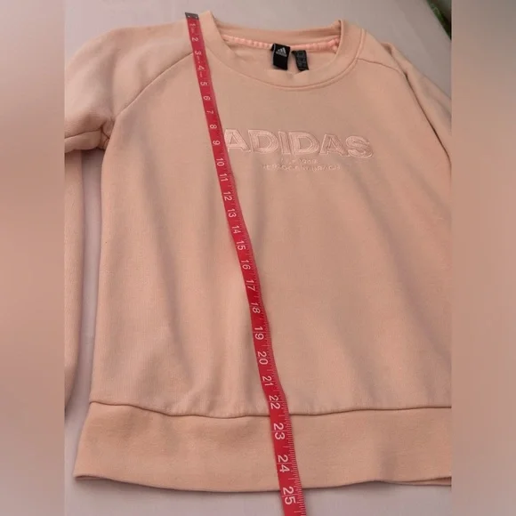 Adidas Pink Crew Neck Sweater Casual Athletic Wear #A2 - Picture 5 of 7